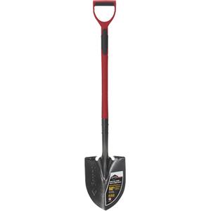 Pro™ Round Point Shovel - 8" x 11", Tempered Steel, Fibreglass, D-Grip, 31"