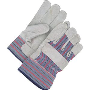 Classic Fitter Gloves with Patch Palm - One Size, Fleece, Split Cowhide, Safety