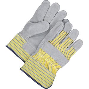 Classic Fitter Gloves - Large, X-Large, Fleece, Split Cowhide, Safety, Rubberized