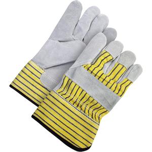 Classic Fitter Gloves - One Size, Fleece, Split Cowhide, Safety, Rubberized