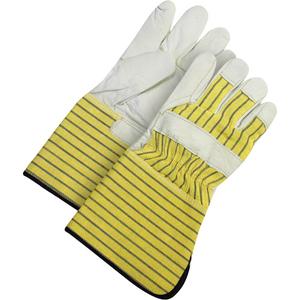 Classic Fitter Gloves with 5" Cuffs - One Size, Fleece, Grain Cowhide, Gauntlet, Rubberized