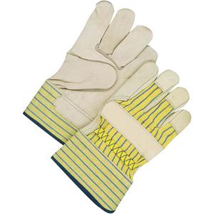 Classic Fitter Gloves - One Size, Fleece, Grain Cowhide, Safety, Rubberized