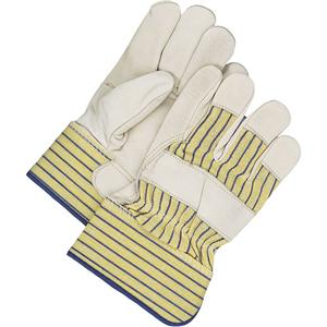 Classic Fitter Gloves - One Size, Fleece, Grain Cowhide, Safety, Rubberized