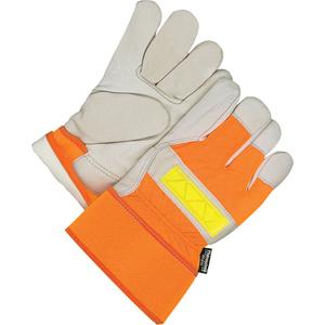 Fitter Gloves - Large, 2X-Large, X-Large, Thinsulate™, Grain Cowhide, Safety, Polyester