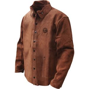 Gander Brand Split Cowhide Welding Jacket - Leather, Brown, Medium, 30"