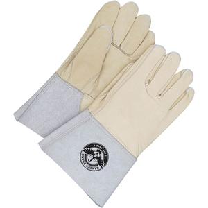 Gander Brand Welder Gloves - 10, 11, 12, 9, Unlined, Grain Cowhide