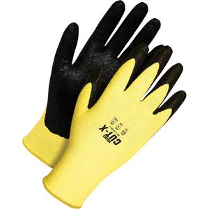 Cut-X™ High Visibility Cut Resistant Gloves - 10, 7, Kevlar®/Lycra®, Foam Nitrile, Dipped Palm, ASTM ANSI Level A2/EN 388 Level B, EN 388 Level 4, EN 388 Level 2, EN 388 Level 2, Unrated, Black & Yellow