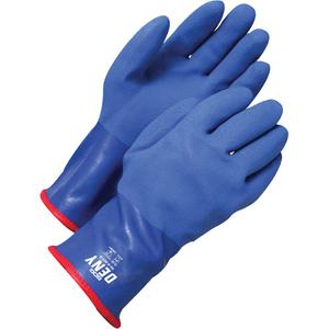 Deny™ Coated Gloves - 10, 11, 9, 12", PVC, Acrylic, EN 374:2016-1 Type A, AJKLMPT, Blue, EN 388 Level 1, En 388 Level 4, EN 388 Level 2