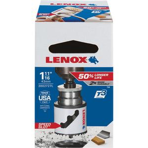 Speed Slot® Hole Saw with T3 Technology™ - 1-11/16", 1-1/2", Bi-Metal, Snap-Back™ 2L, 6L; Standard 2L, 3L, 6L, 7L