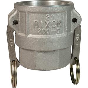Cam & Groove Coupler - Aluminum, Type D, 2", Female NPT, 250 PSI