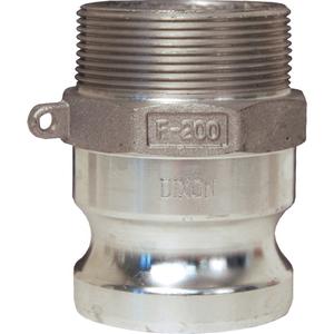 Global Cam & Groove Adapter - Aluminum, Type F, 1", Male NPT, 250 PSI