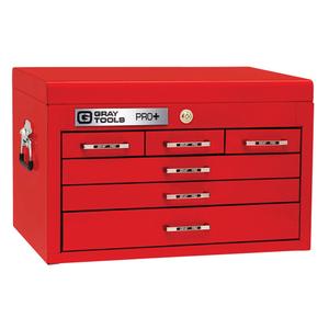 PRO+ Series Top Chest - 6, Red, 16", 26", 16-1/3"