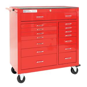 PRO+ Series Roller Cabinet - 15, Red, 19", 42", 43-1/2"