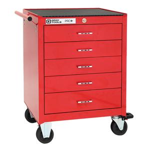 PRO+ Series Roller Cabinet - 5, Red, 19", 26", 36"