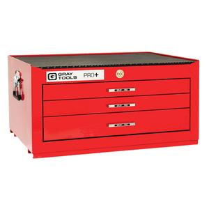 PRO+ Series Intermediate Chest - 3, Red, 19", 26", 13-1/3"