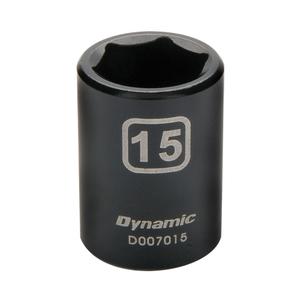 Metric Socket - 3/8", 12 mm, 18 mm, 1.125", 6, Impact, Standard, Limited Lifetime