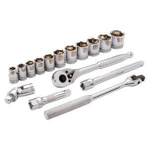 SAE Socket Set - 3/8", Hand/Standard, Standard, 16, Limited Lifetime