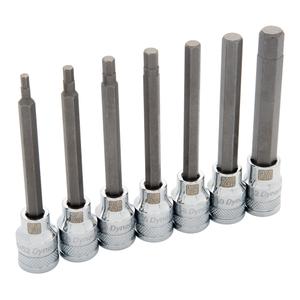 Long SAE Socket Set - 7, 3/8, Hex, Limited Lifetime