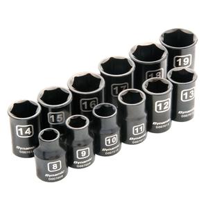 Metric Socket Set - 3/8", Impact, Standard, 12, 3/8, 6-point, Limited Lifetime