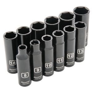 Metric Socket Set - 3/8", Impact, Deep, 12, 3/8, 6-point, Limited Lifetime