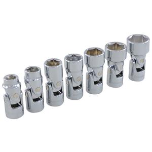 SAE U-Joint Socket Set - 3/8", Hand/Standard, 7
