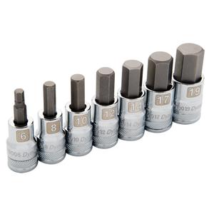 Standard Metric Socket Set - 7, 1/2, Hex, Limited Lifetime