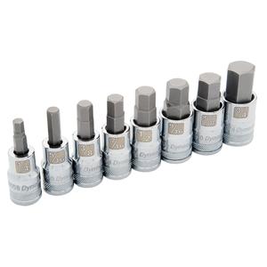 Standard SAE Socket Set - 8, 1/2, Hex, Limited Lifetime