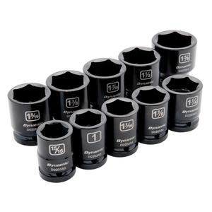 SAE Socket Set - 3/4", Impact, Standard, 10, 3/4, 6-point, Limited Lifetime