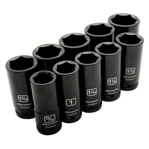 SAE Socket Set - 3/4", Impact, Deep, 10, 3/4, 6-point, Limited Lifetime