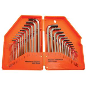 Hex Key Set - 30, Metric & Imperial, Limited Lifetime