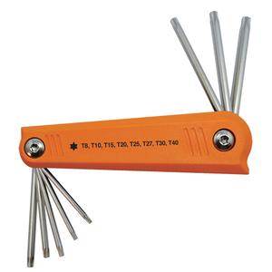 Folding Hex Key Set - 8, Torx®, Limited Lifetime