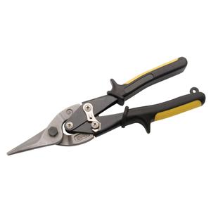 Aviation Snips - 1-7/10", 10", Straight, Yellow, Straight, Limited Lifetime