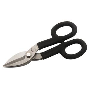 Tin Snips - 1-3/4", 12", Rings, Black, Straight, Limited Lifetime