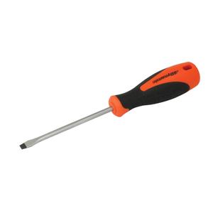 Slotted Screwdriver - 3/16", 4", Round, Cushion Grip, 8", Limited Lifetime