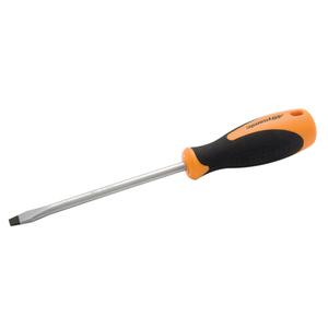 Slotted Screwdriver - 1/4", 5", Round, Cushion Grip, 9-1/3", Limited Lifetime