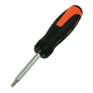 Ratcheting Multibit Screwdriver - Cushion Grip, 10-3/5"
