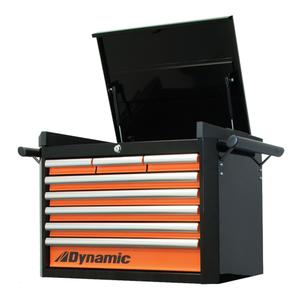 Top Tool Chest - 8, Orange/Black, 18", 28", 20"