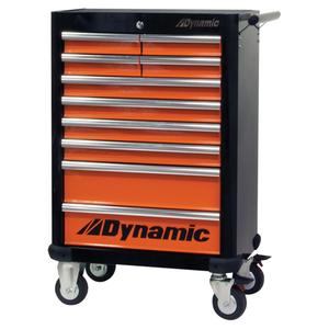 Roller Tool Cabinet - 10, Orange/Black, 18", 28", 43-1/4"