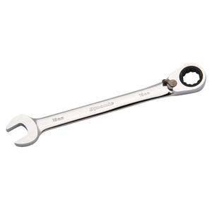Reversible Combination Ratcheting Wrench - 12, 5-1/3", 8mm, 13mm, Chrome, Plain, Limited Lifetime