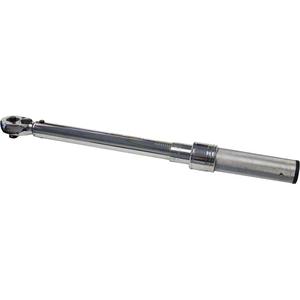 Micro-Adjustable Fixed-Head Torque Wrench - 15-1/2", Click, 3/8" Square, 10 - 100 ft-lbs., 0.5 ft-lbs.