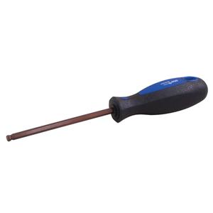 Ball End Screwdriver - 1.5 mm, 4", Round, Plastic/Wood/Cushion Grip, 6-3/4"