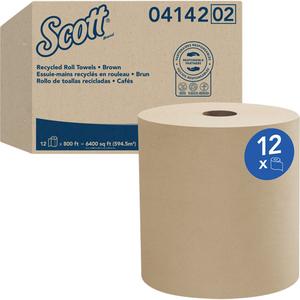 Scott® Universal Hard Roll Towels - 1, Standard, 800', 8", Brown