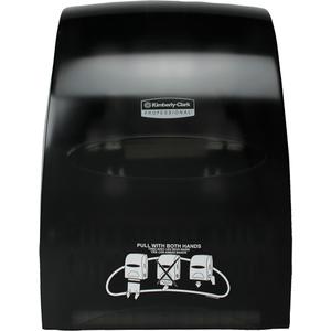 Sanitouch Hard Roll Towel Dispenser - Manual, 12.63", 10.2", 16.13", Black