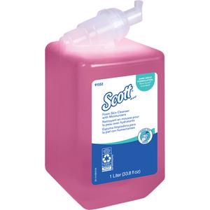 Scott® Pro™ Skin Cleanser with Moisturizers - Foam, Plastic Cartridge, 1 L, Scented, Casette Skin Care Dispenser (Models 92144 & 92145), Pink, Floral