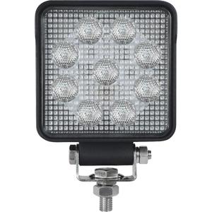 4" Square Work Floodlight - LED, 11755, 15 W, 1.2 A, 10V-30V DC, 9, OSRAM