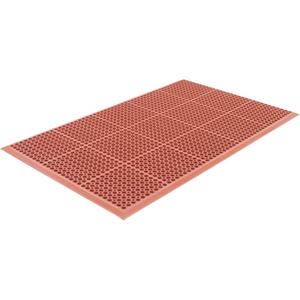 Competitor Series Mats - 3', 5', 7/8", Orange, Natural Rubber, Wet, Drainage, Slotted