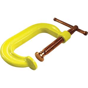 Regular-Duty Deep Throat C-Clamp - 3" (76 mm), 2-3/8" (60 mm), 3500 lbs.