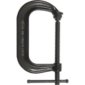 Regular-Duty Deep Throat C-Clamp - 6" (152 mm), 4-1/8" (105 mm), 6900 lbs.