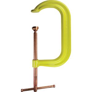 Regular-Duty Deep Throat C-Clamp - 8" (203 mm), 5" (127 mm), 6900 lbs.