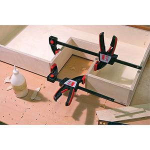 One-Handed EZS Clamp - 12" (305 mm), 3-1/2" (89 mm), 445 lbs., 6-1/2" - 20"